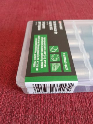 Set 4 Brocas Espiral HSS Parkside.12,70 mm.