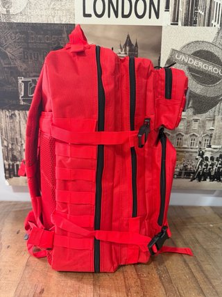 Mochila Táctica Militar 50L Roja nueva