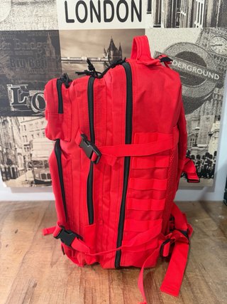 Mochila Táctica Militar 50L Roja nueva