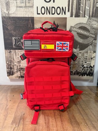 Mochila Táctica Militar 50L Roja nueva
