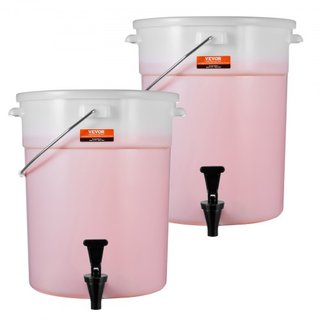 Distributore di bevande, distributori di bevande da 5 galloni per feste, distributore di succhi di plastica con rubinetto e coperchio, tè freddo, limonata, succo di frutta, distributore di acqua, per ristoranti, bevande calde...