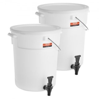 Distributore di bevande, distributori di bevande da 5 galloni per feste, distributore di succhi di plastica con rubinetto e coperchio, tè freddo, limonata, succo di frutta, distributore di acqua, per ristoranti, bevande calde...