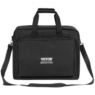 Bolsa de transporte acolchada para mezclador DJ, tela Oxford 1200D, bolsa de transporte para equipo DJ con un bolsillo de almacenamiento, correa de hombro removible de 4.92 pies, acolchado de 0.39...