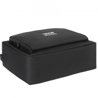 Bolsa de transporte acolchada para mezclador DJ, tela Oxford 1200D, bolsa de transporte para equipo DJ con un bolsillo de almacenamiento, correa de hombro removible de 4.92 pies, acolchado de 0.39...