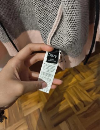 Cárdigan Shein Rosa Puntos Negros