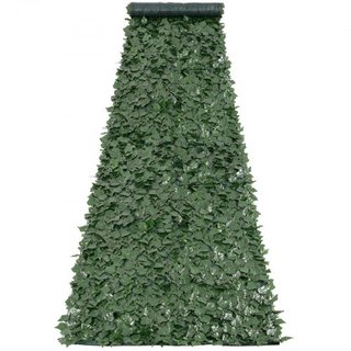 Valla de Privacidad de Hiedra, Pantalla de Pared Verde Artificial de 1 x 5m, Valla de Hiedra Verde con Respaldo de Tela de Malla y Junta Reforzada, Decoración de Hojas de Hiedra Falsa para Jardín ...