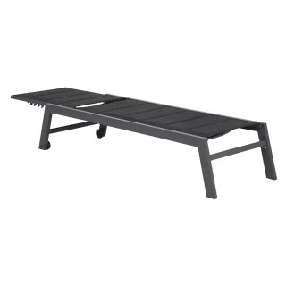 TUMBONA BARBADOS TEXTILENO NEGRO ALUMINIO GRIS
