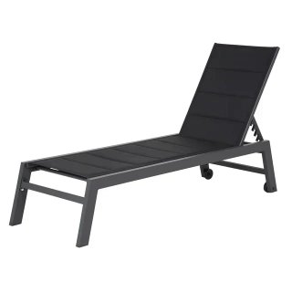 TUMBONA BARBADOS TEXTILENO NEGRO ALUMINIO GRIS