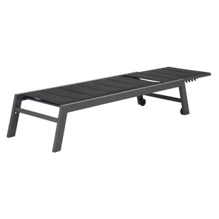 TUMBONA BARBADOS TEXTILENO NEGRO ALUMINIO GRIS