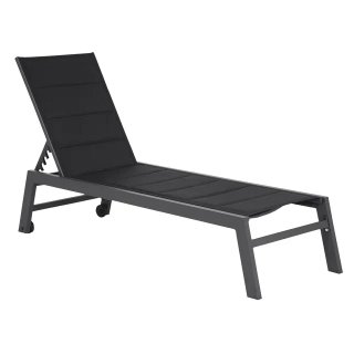 TUMBONA BARBADOS TEXTILENO NEGRO ALUMINIO GRIS
