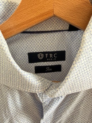 Camisa Forecast Dibujos Azul Manga Larga