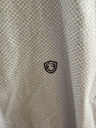 Camisa Forecast Dibujos Azul Manga Larga