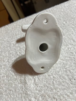 Perchero de cerámica blanco