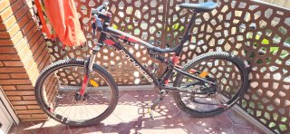 Bicicleta RockRider Montaña Doble Suspensión