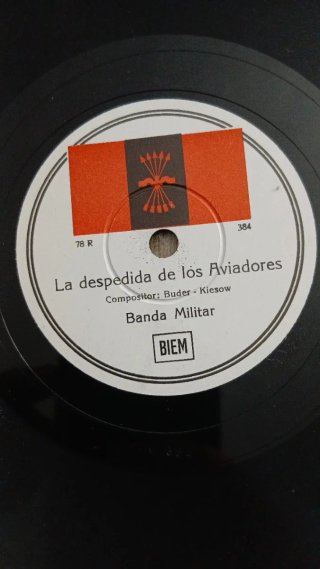 Himno de Falange Española JONS Vinilo 78rpm Excel