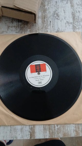 Himno de Falange Española JONS Vinilo 78rpm Excel