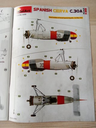 C.30A CIERVA AUTOGIRO ESPAÑA MAQUETA MINIART 1/35