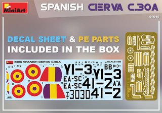 C.30A CIERVA AUTOGIRO ESPAÑA MAQUETA MINIART 1/35