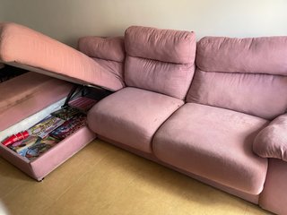 Sofá Chaise Longue Rosa gratis