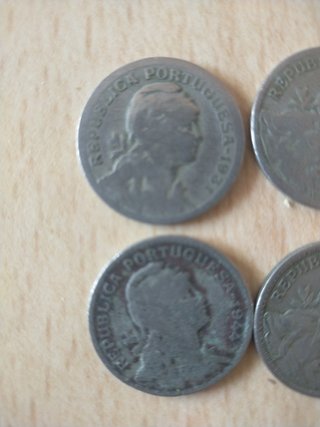 Monedas antiguas Portugal (8 piezas)