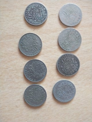 Monedas antiguas Portugal (8 piezas)
