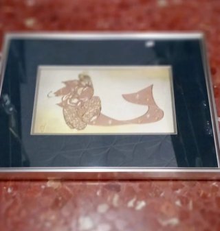 Cuadro Decorativo Metal y Papel