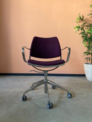 Silla Oficina Gas Stua Morada