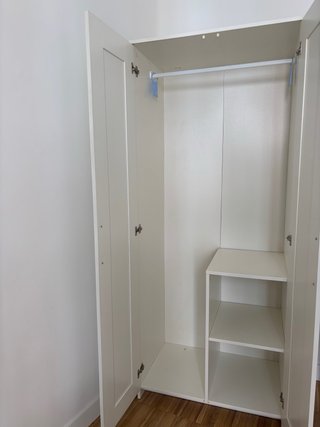 Armario blanco de madera de ikea Brimnes