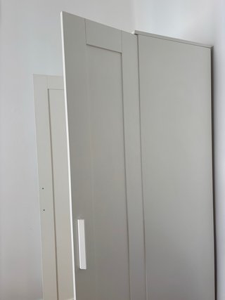 Armario blanco de madera de ikea Brimnes