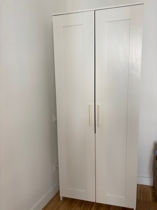 Armario blanco de madera de ikea Brimnes