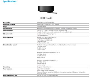 HP USB-C Dock G5