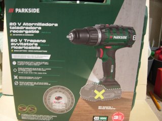 Taladro Atornillador Parkside 20V