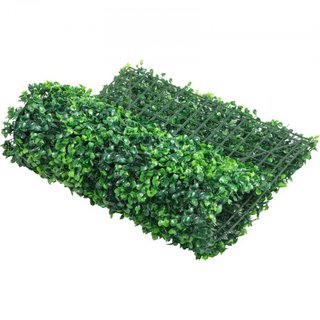 12pcs Paneles de Caja de Hiedra Artificial UV Paneles de Pared de Hiedra Artificial Fondo de Césped Artificial 24X16" 4cm Pared de Césped Verde Muro Falso para Decoración Cerca de Privacidad Inter...