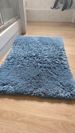 Tappetino da bagno IKEA ALMTJÄRN blu 60x90