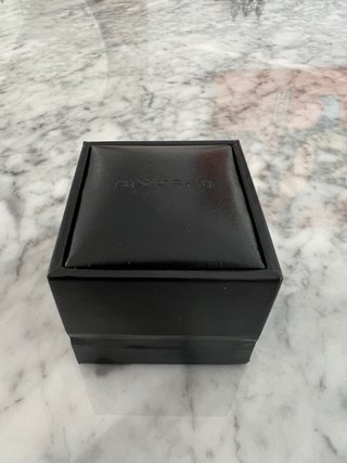 Scatola porta anelli Bulgari nera
