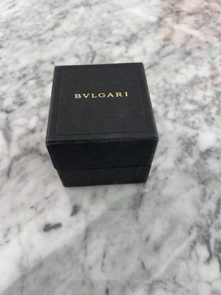 Scatola porta anelli Bulgari nera