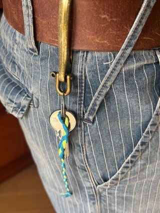 Brass key hook heritage style