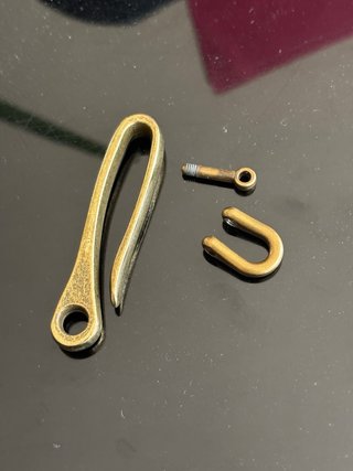 Brass key hook heritage style