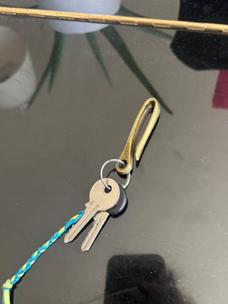 Brass key hook heritage style