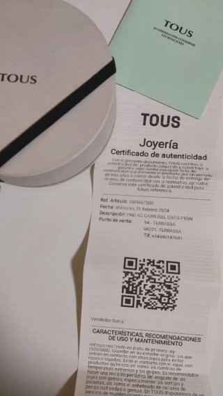 Pendientes TOUS Plata con Certificado