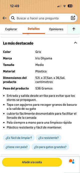 Box per gatti con pala