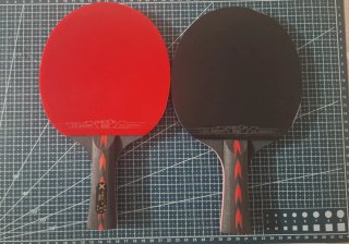 Set 2 racchette ping pong 5 stelle