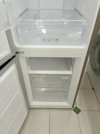 Nevera combi Corbero plateada 180/55cm clase F