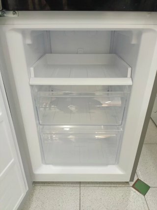 Nevera combi Corbero plateada 180/55cm clase F