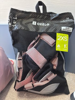 Kit Patines en Línea Niña Oxelo Rosa talla 29 a 32
