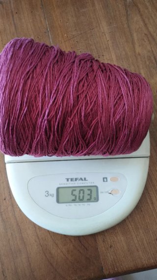 Gomitolo di cotone fucsia 503g