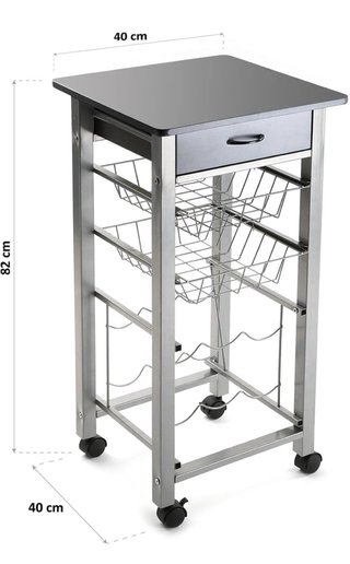 Carro verdulero cocina con ruedas
