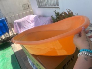 Bañera de bebé naranja