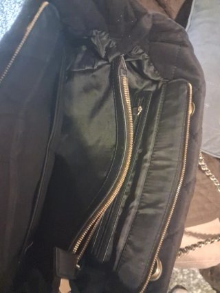 Bolso Valentino Negro Acolchado Cadena