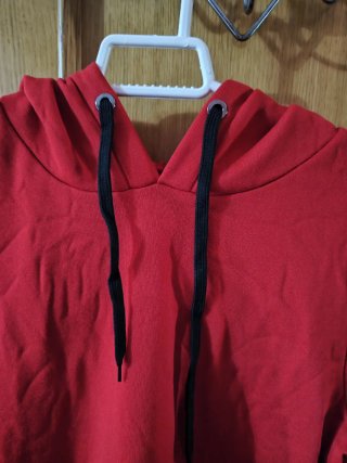 Sudadera Larga Roja con Capucha